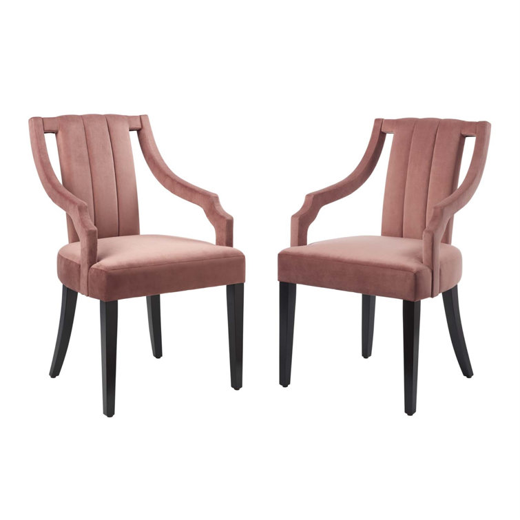 Performance velvet dining discount chair